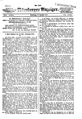 Nürnberger Anzeiger Sonntag 29. Dezember 1867