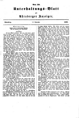 Nürnberger Anzeiger Samstag 28. September 1867