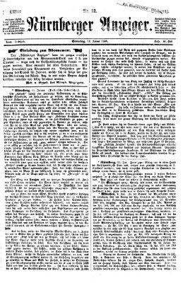 Nürnberger Anzeiger Sonntag 12. Januar 1868