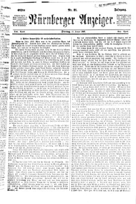 Nürnberger Anzeiger Dienstag 21. Januar 1868