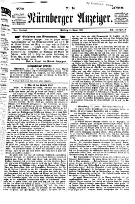 Nürnberger Anzeiger Freitag 24. Januar 1868