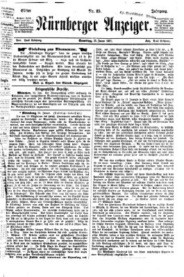 Nürnberger Anzeiger Samstag 25. Januar 1868