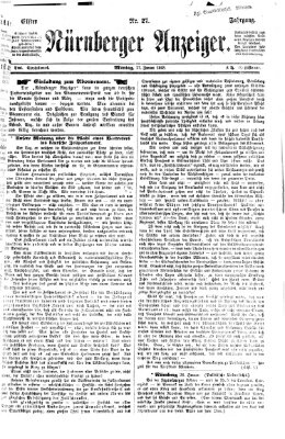 Nürnberger Anzeiger Montag 27. Januar 1868