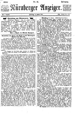 Nürnberger Anzeiger Freitag 31. Januar 1868