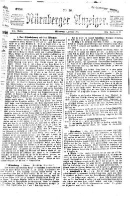 Nürnberger Anzeiger Mittwoch 5. Februar 1868