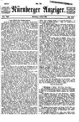 Nürnberger Anzeiger Sonntag 9. Februar 1868