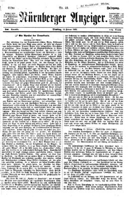 Nürnberger Anzeiger Dienstag 18. Februar 1868