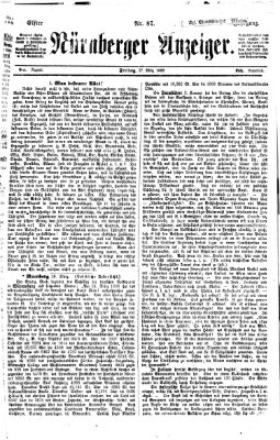 Nürnberger Anzeiger Freitag 27. März 1868