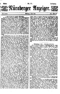 Nürnberger Anzeiger Montag 6. April 1868