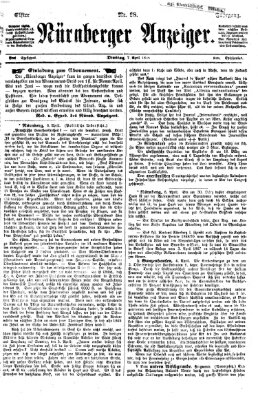 Nürnberger Anzeiger Dienstag 7. April 1868