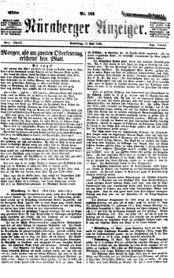 Nürnberger Anzeiger Sonntag 12. April 1868