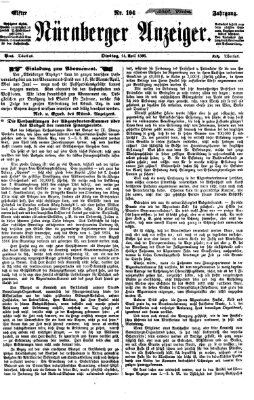 Nürnberger Anzeiger Dienstag 14. April 1868