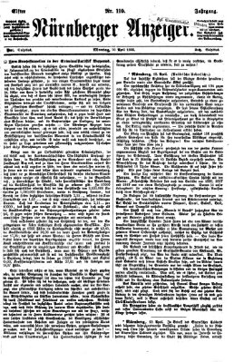 Nürnberger Anzeiger Montag 20. April 1868