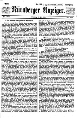 Nürnberger Anzeiger Sonntag 26. April 1868