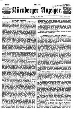 Nürnberger Anzeiger Freitag 22. Mai 1868