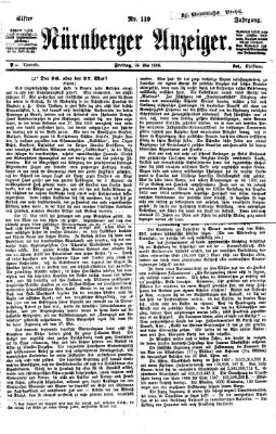 Nürnberger Anzeiger Freitag 29. Mai 1868