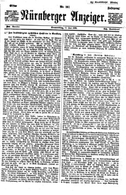 Nürnberger Anzeiger Donnerstag 11. Juni 1868