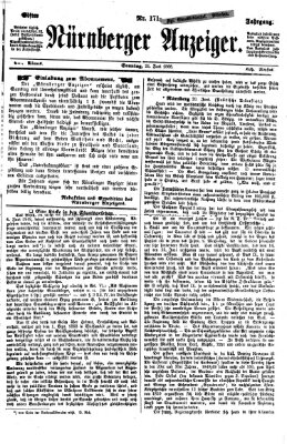 Nürnberger Anzeiger Sonntag 21. Juni 1868