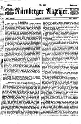 Nürnberger Anzeiger Samstag 18. Juli 1868