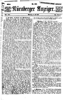 Nürnberger Anzeiger Montag 20. Juli 1868