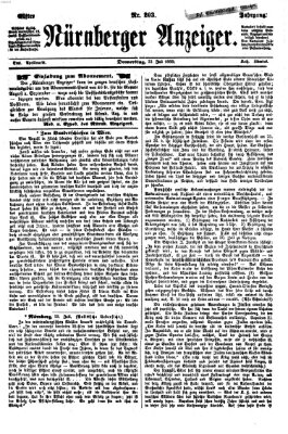 Nürnberger Anzeiger Donnerstag 23. Juli 1868