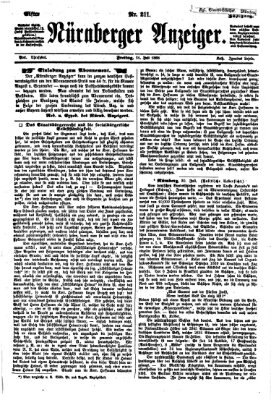 Nürnberger Anzeiger Freitag 31. Juli 1868