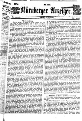 Nürnberger Anzeiger Dienstag 18. August 1868