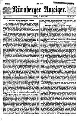 Nürnberger Anzeiger Freitag 21. August 1868