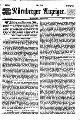 Nürnberger Anzeiger Donnerstag 3. September 1868