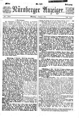 Nürnberger Anzeiger Montag 7. September 1868