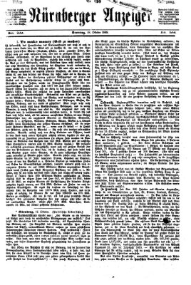 Nürnberger Anzeiger Sonntag 18. Oktober 1868