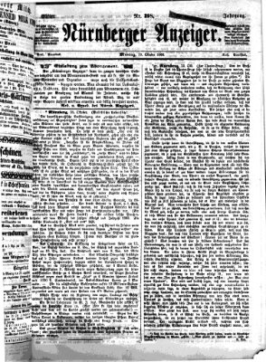 Nürnberger Anzeiger Montag 26. Oktober 1868