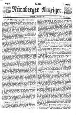 Nürnberger Anzeiger Sonntag 1. November 1868