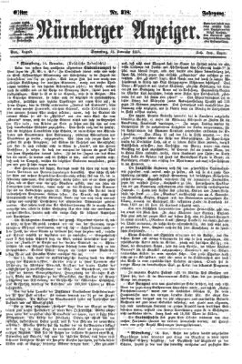 Nürnberger Anzeiger Sonntag 15. November 1868