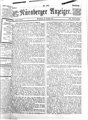 Nürnberger Anzeiger Samstag 21. November 1868