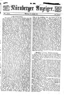 Nürnberger Anzeiger Montag 23. November 1868