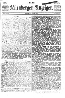 Nürnberger Anzeiger Dienstag 15. Dezember 1868