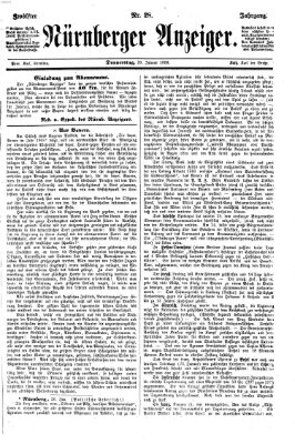 Nürnberger Anzeiger Donnerstag 28. Januar 1869