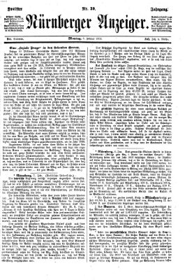 Nürnberger Anzeiger Montag 8. Februar 1869