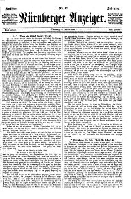 Nürnberger Anzeiger Dienstag 16. Februar 1869