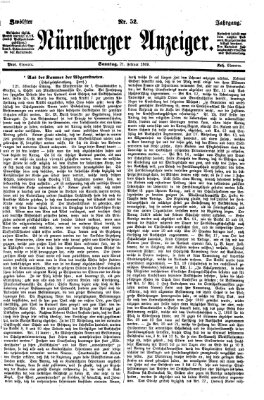 Nürnberger Anzeiger Sonntag 21. Februar 1869