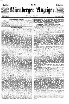 Nürnberger Anzeiger Sonntag 7. März 1869