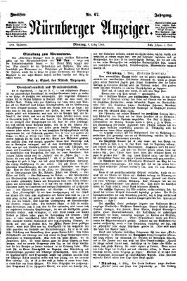 Nürnberger Anzeiger Montag 8. März 1869