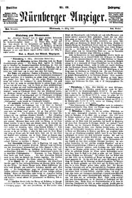 Nürnberger Anzeiger Mittwoch 10. März 1869