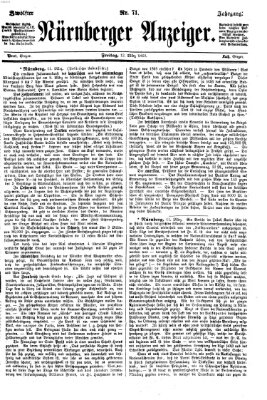 Nürnberger Anzeiger Freitag 12. März 1869