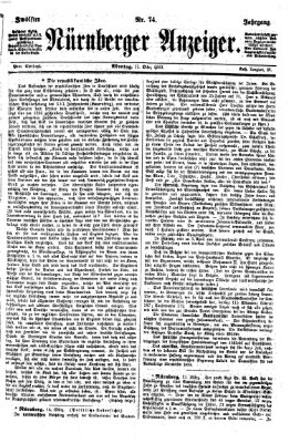 Nürnberger Anzeiger Montag 15. März 1869