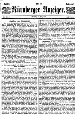 Nürnberger Anzeiger Sonntag 21. März 1869