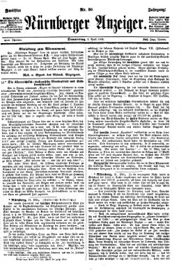 Nürnberger Anzeiger Donnerstag 1. April 1869