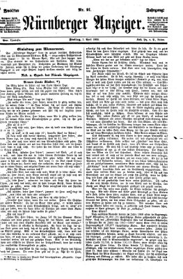 Nürnberger Anzeiger Freitag 2. April 1869