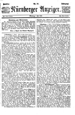 Nürnberger Anzeiger Montag 5. April 1869